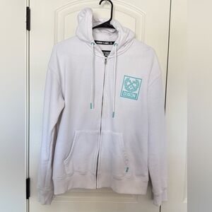 Women’s Tiffany Box Crest Zip-Up Hoodie.